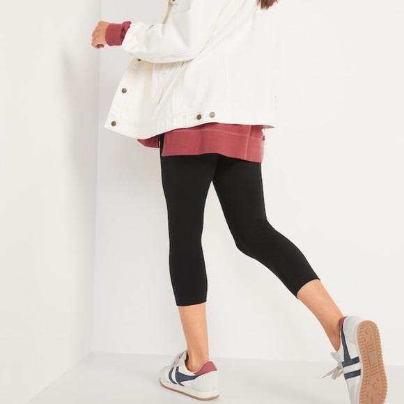 Old Navy Maternity Full Panel Cropped Leggings, size small - Picture 2 of 6